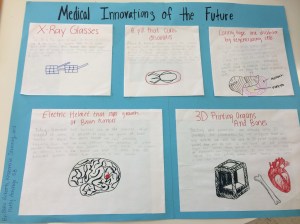 This is the poster that my group and I made about medical innovations of the future.