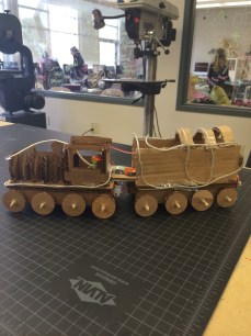 A picture of our train from the side.