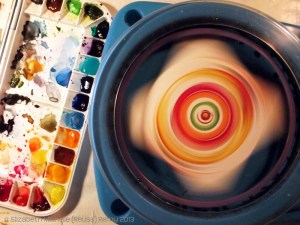 This is just an example o what inspired us, we did not create this spin art machine. 